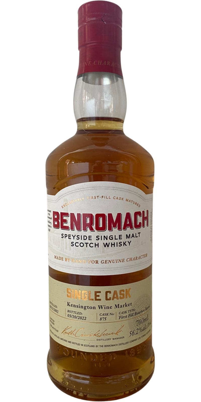Benromach 2002 Single Cask