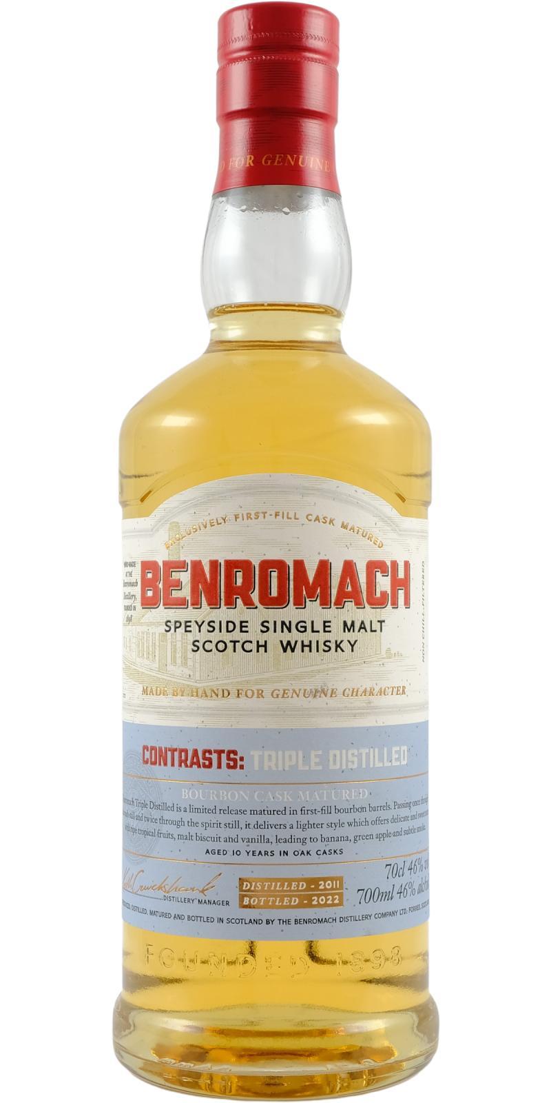 Benromach 2011 Contrasts: Triple Distilled