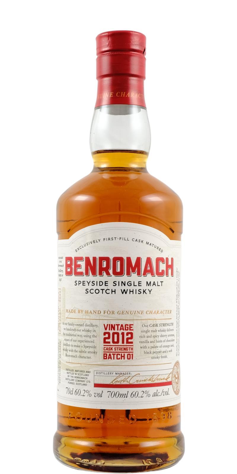 Benromach 2012 Cask Strength