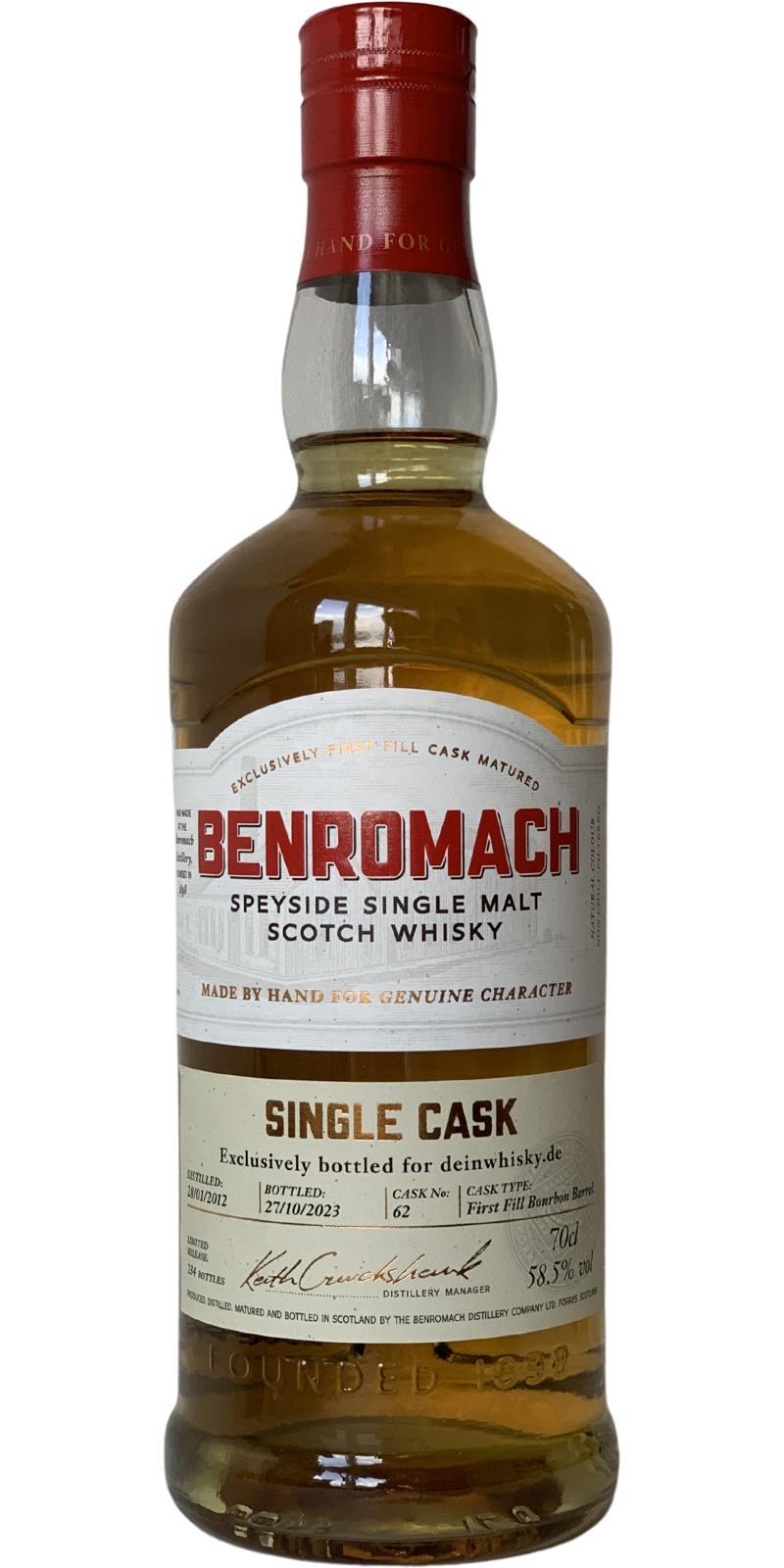Benromach 2012 Single Cask