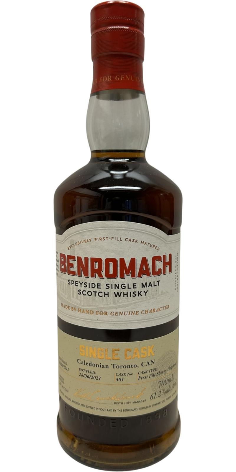 Benromach 2013 Single Cask