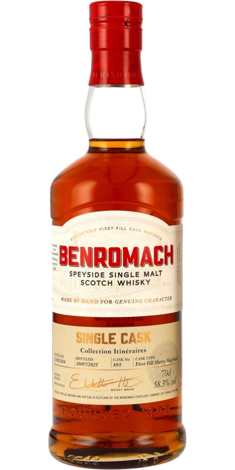 Benromach 2014 Collection Itinéraires