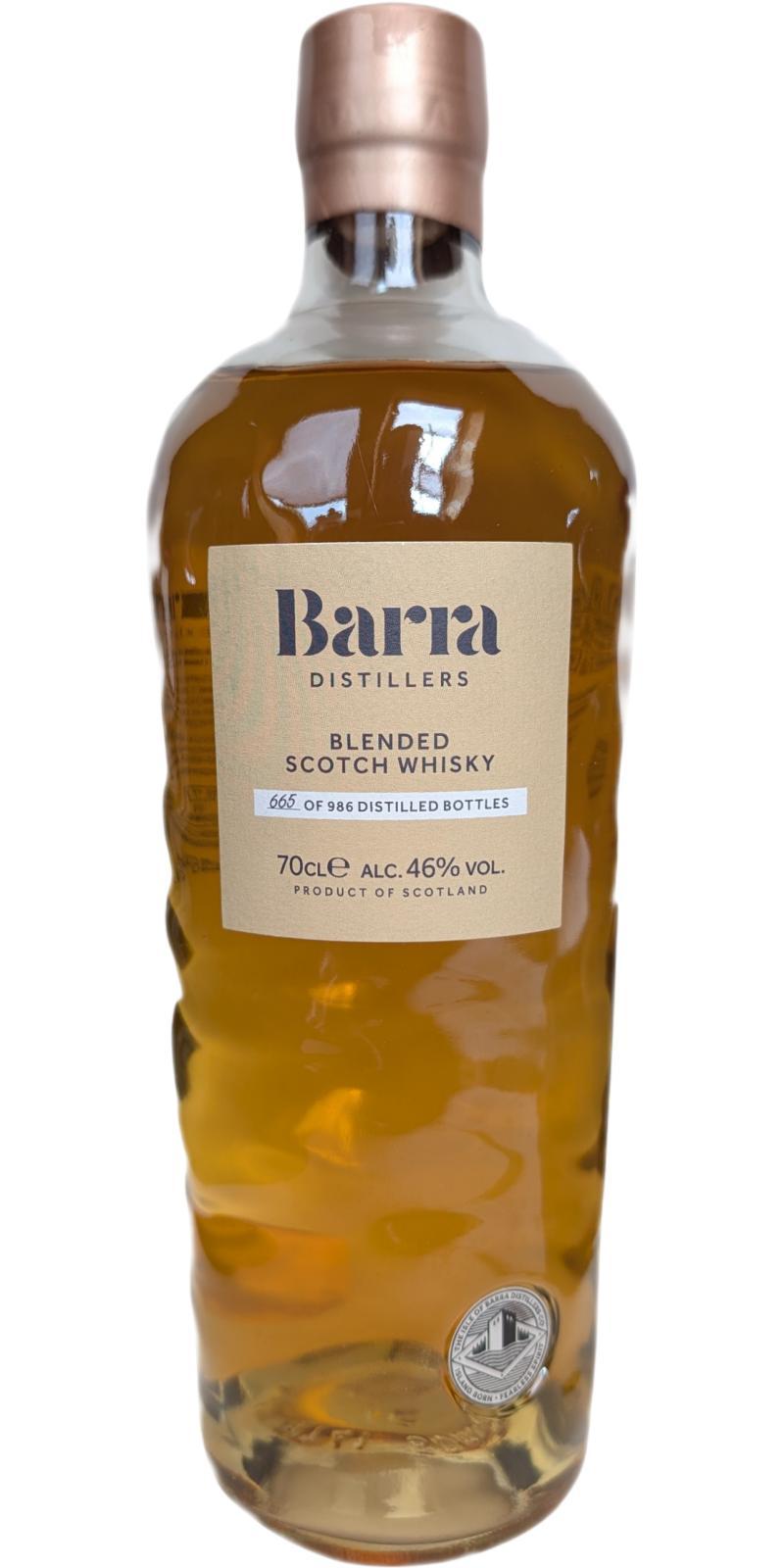 Barra Distillers Blended Scotch Whisky