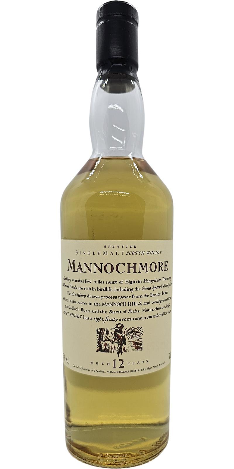 Mannochmore 12-year-old  Flora & Fauna - Black Cap - Wooden Box