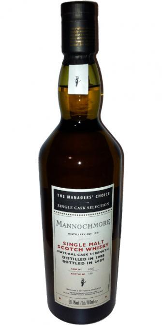 Mannochmore 1998  The Managers' Choice
