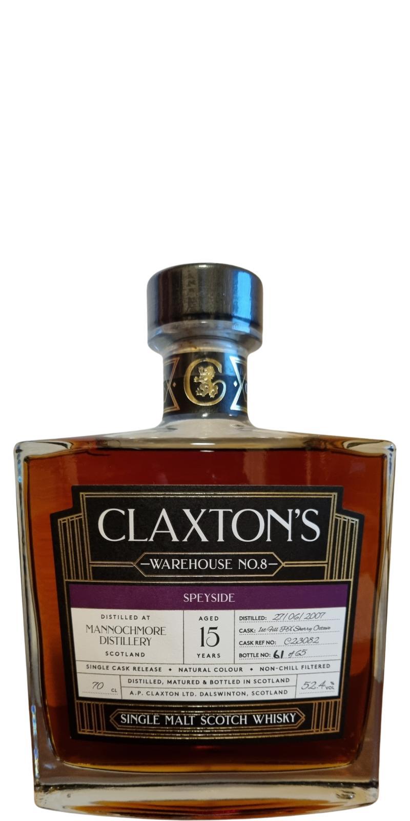 Mannochmore 2007 Cl  Warehouse No. 8