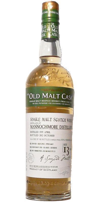 Mannochmore 1999 DL  The Old Malt Cask