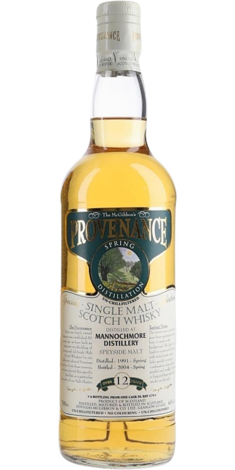 Mannochmore 1991 McG  McGibbon's Provenance