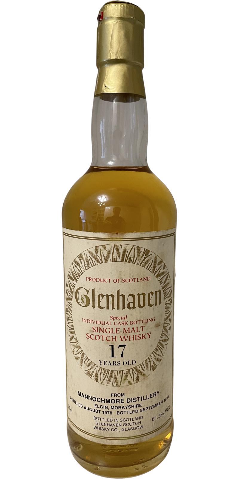 Mannochmore 1978 Gh  Special Individual Cask Bottling