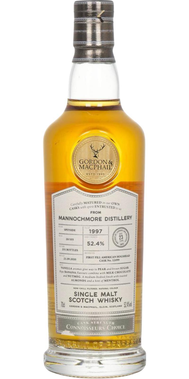 Mannochmore 1997 GM  Connoisseurs Choice - Cask Strength