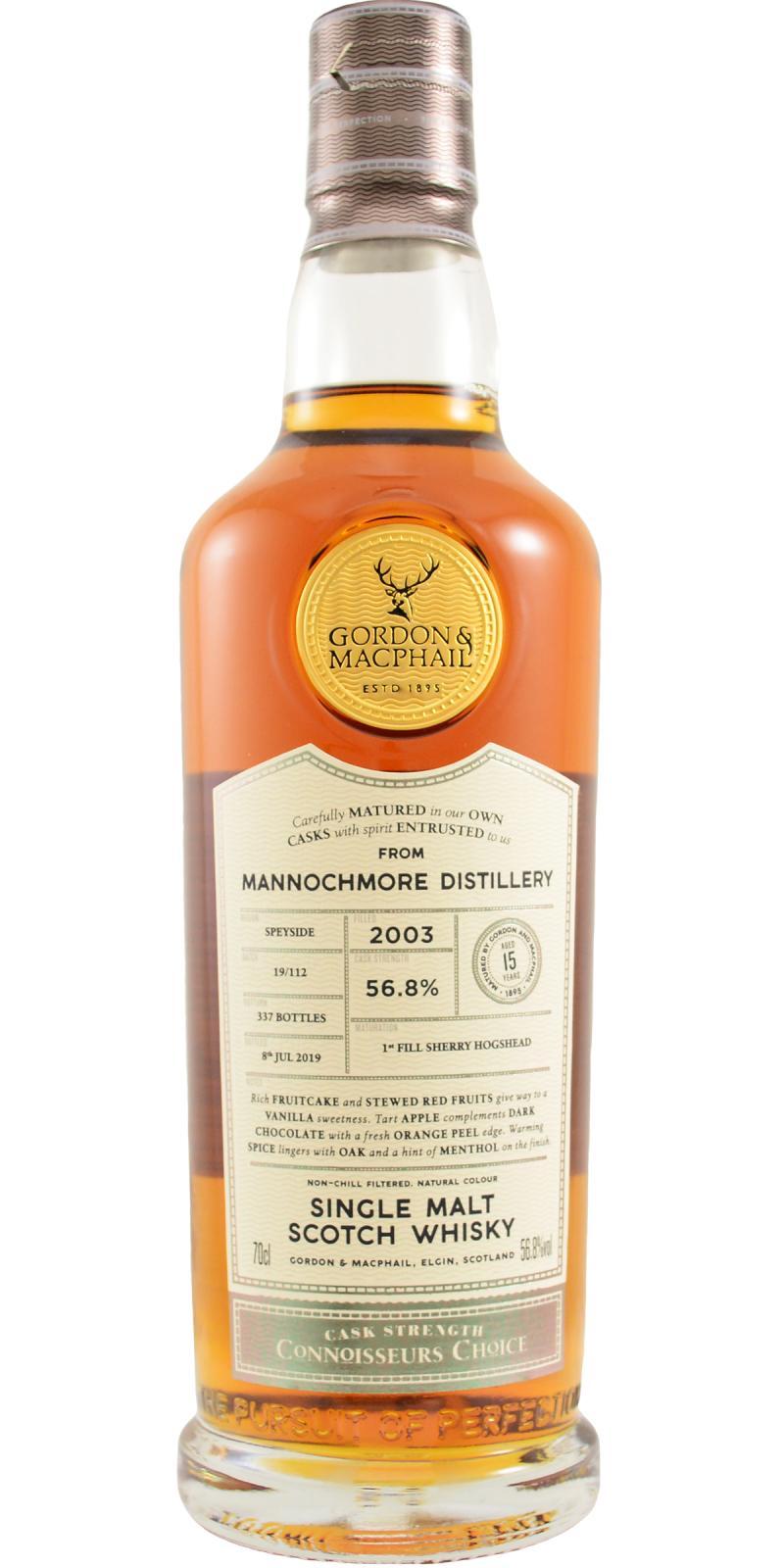 Mannochmore 2003 GM  Connoisseurs Choice - Cask Strength