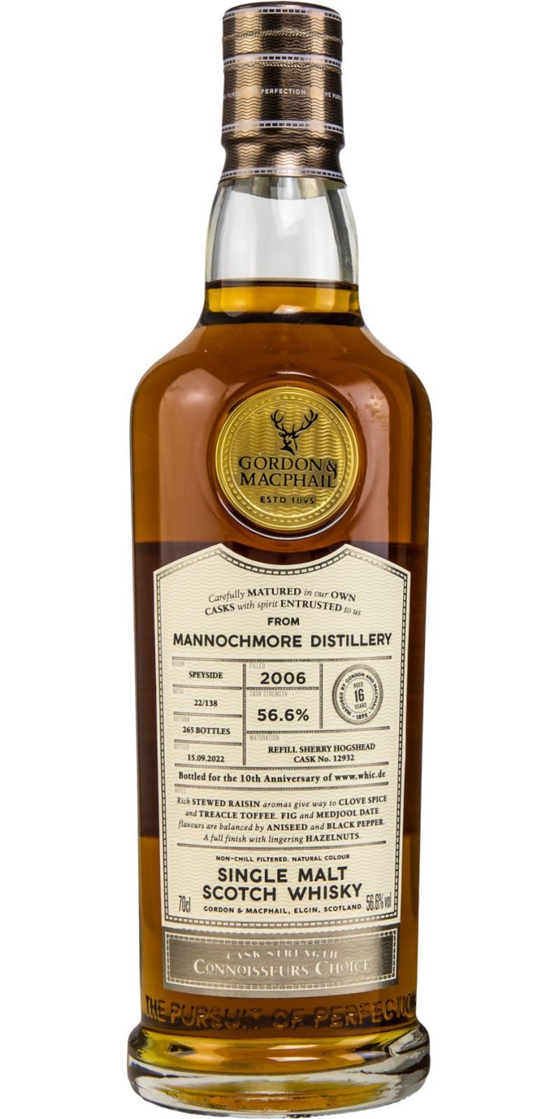 Mannochmore 2006 GM  Connoisseurs Choice