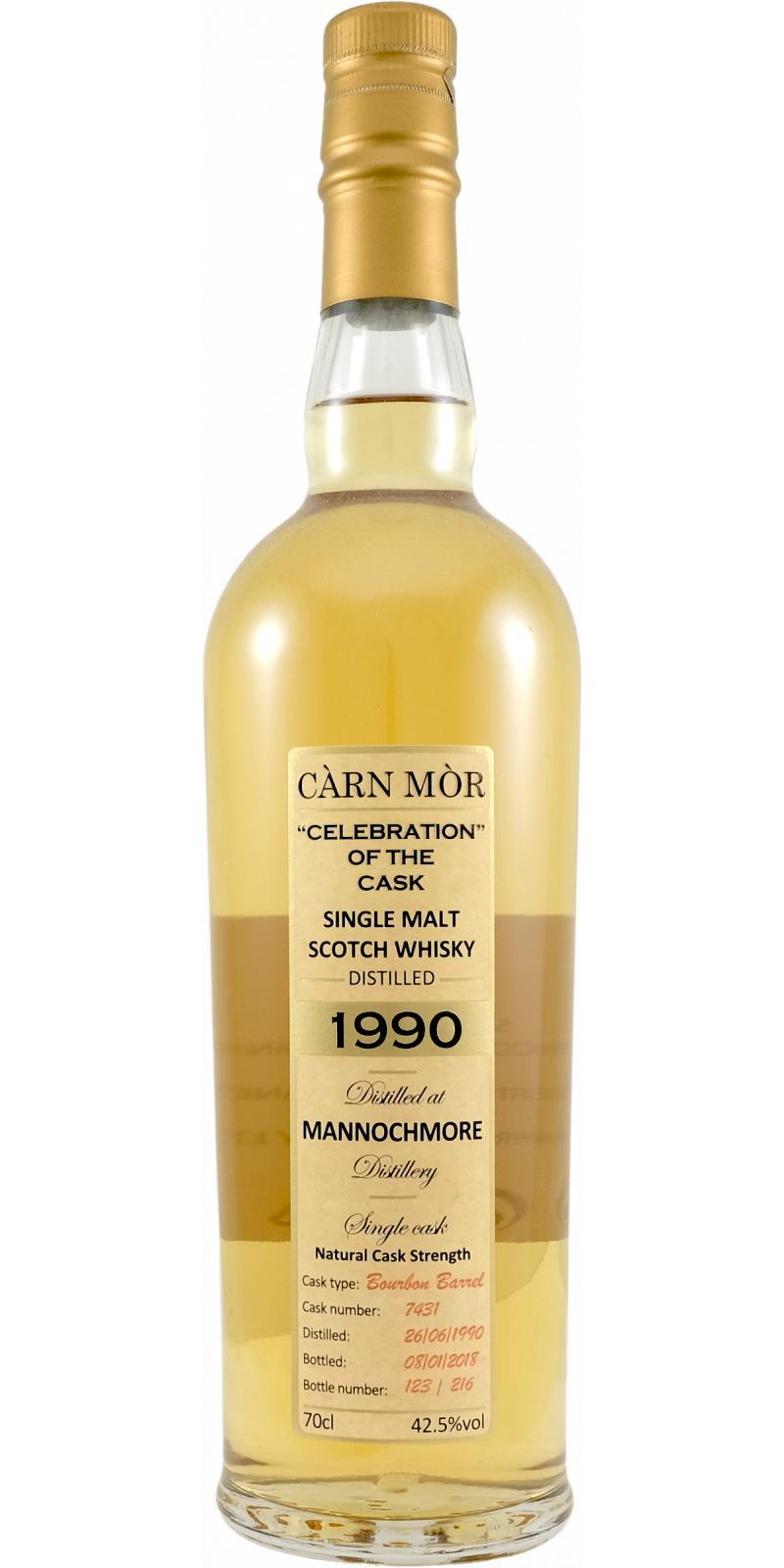 Mannochmore 1990 MMcK  Càrn Mòr Celebration of the Cask