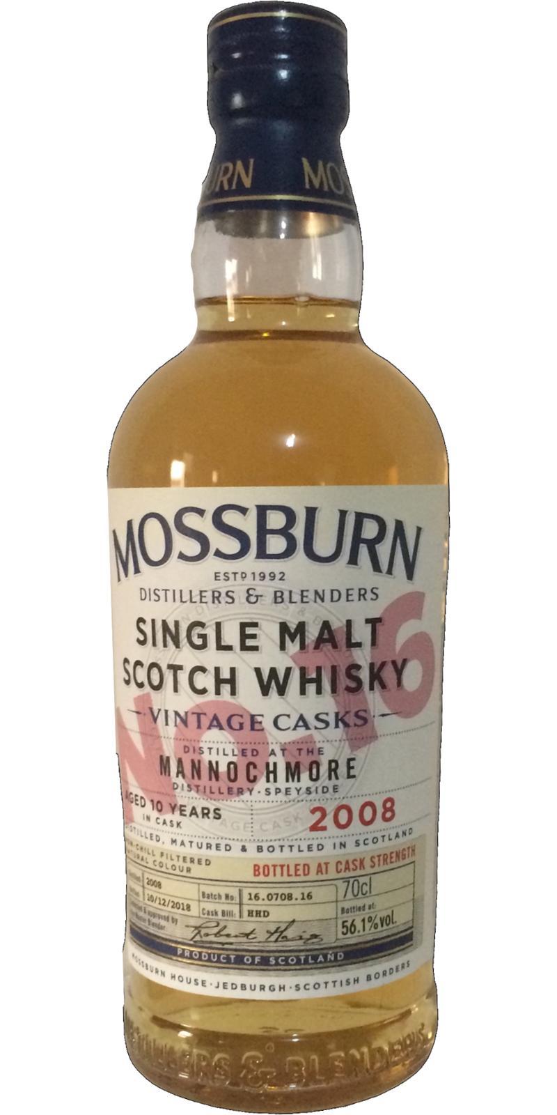 Mannochmore 2008 MDB  Vintage Casks - No. 16