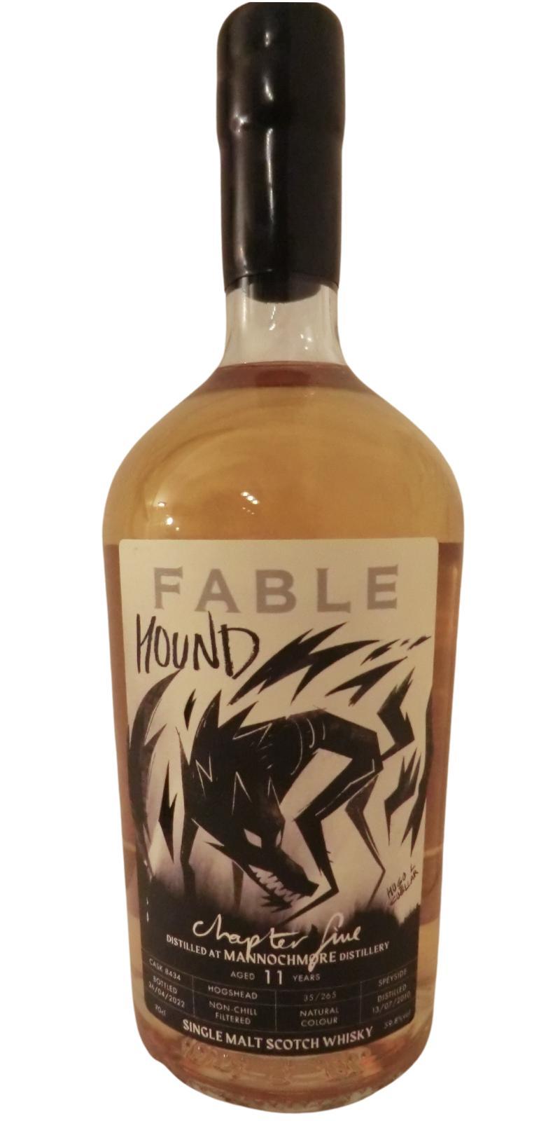 Mannochmore 2010 PSL  Fable Whisky - Chapter Five