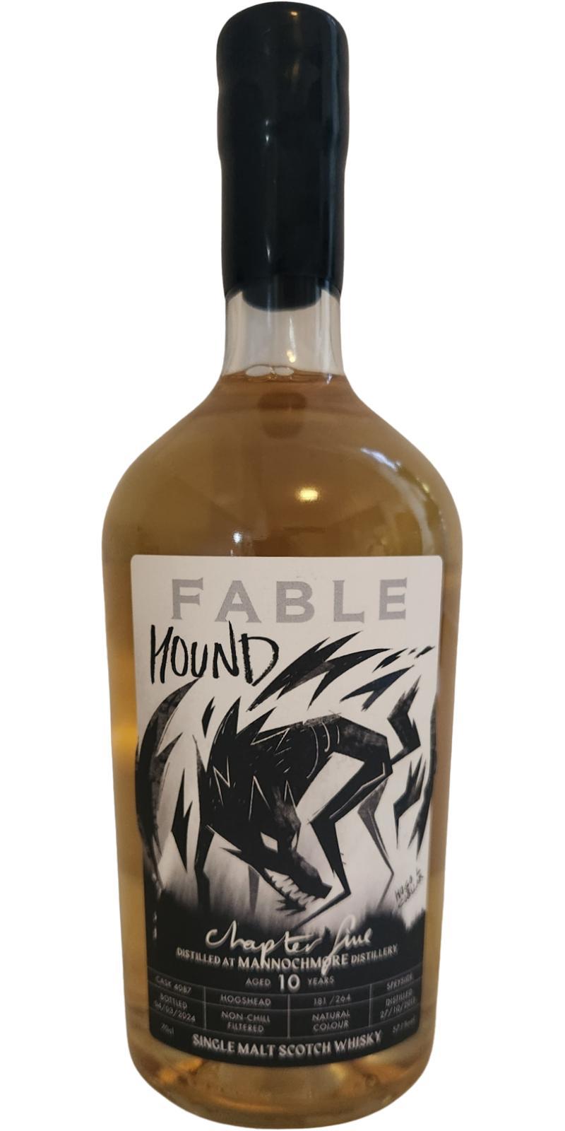 Mannochmore 2013 PSL  Fable Whisky - Chapter Five