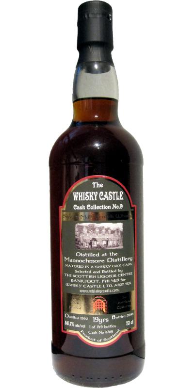 Mannochmore 1992 SLC  The Whisky Castle Cask Collection No.9