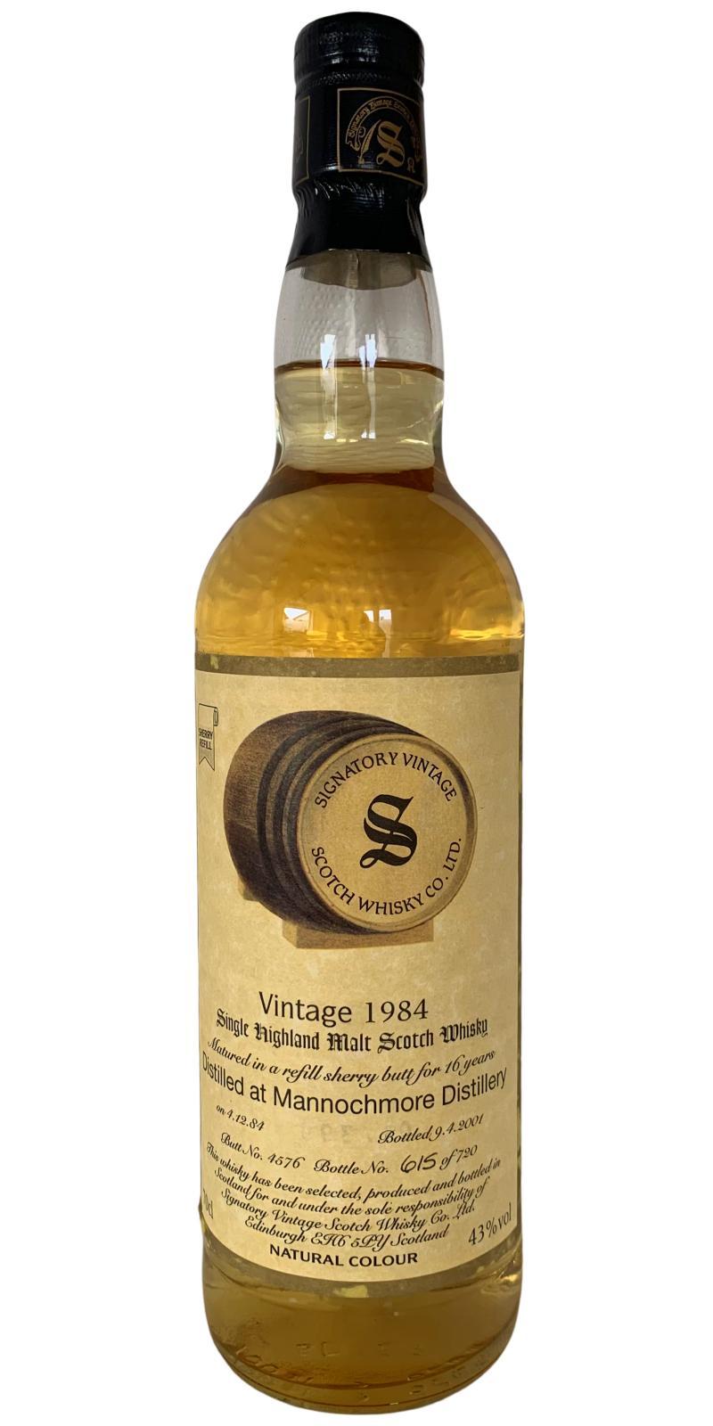 Mannochmore 1984 SV  Vintage Collection
