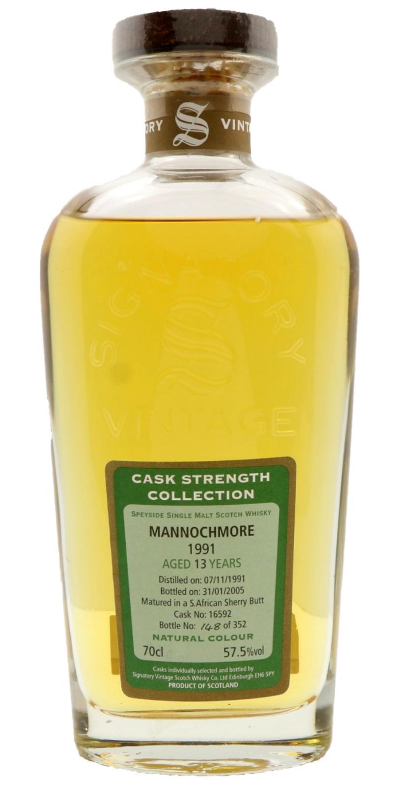 Mannochmore 1991 SV  Cask Strength Collection