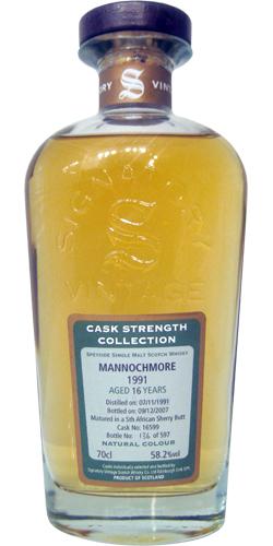 Mannochmore 1991 SV  Cask Strength Collection