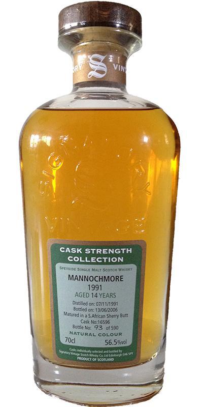 Mannochmore 1991 SV  Cask Strength Collection