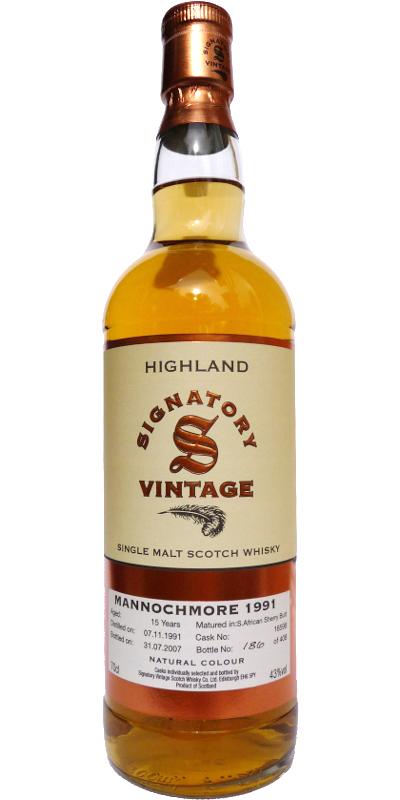 Mannochmore 1991 SV  Vintage Collection