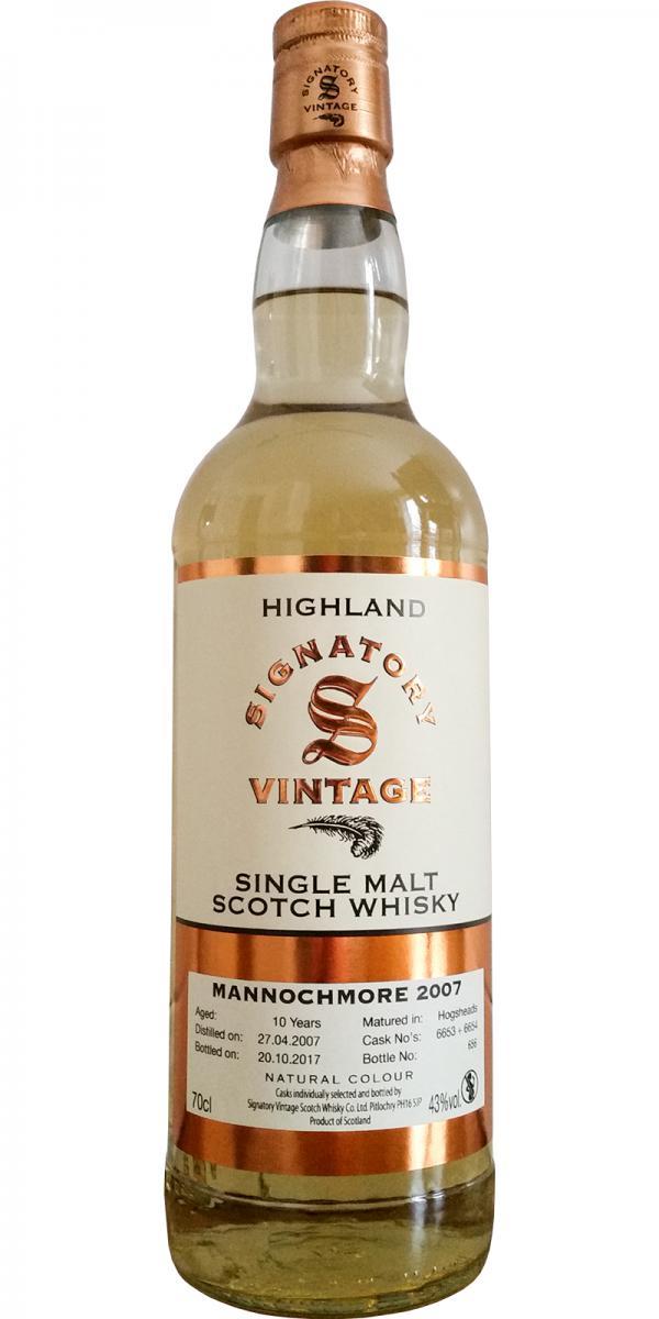 Mannochmore 2007 SV  Vintage Collection