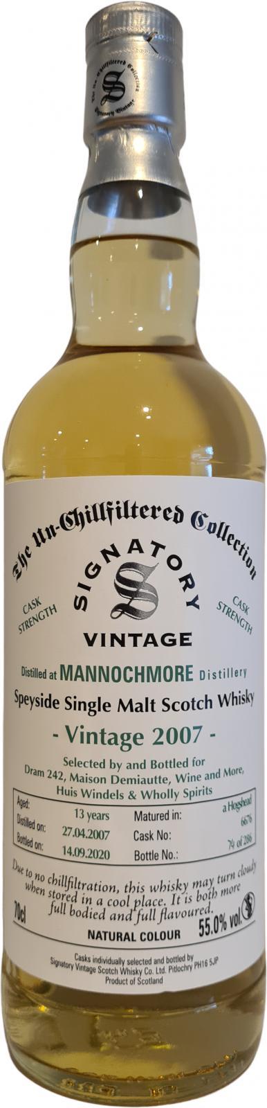 Mannochmore 2007 SV  The Un-Chillfiltered Collection - Cask Strength