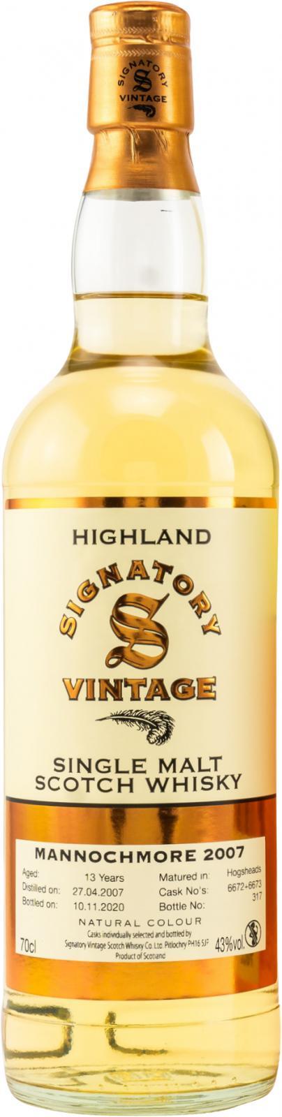 Mannochmore 2007 SV  Vintage Collection