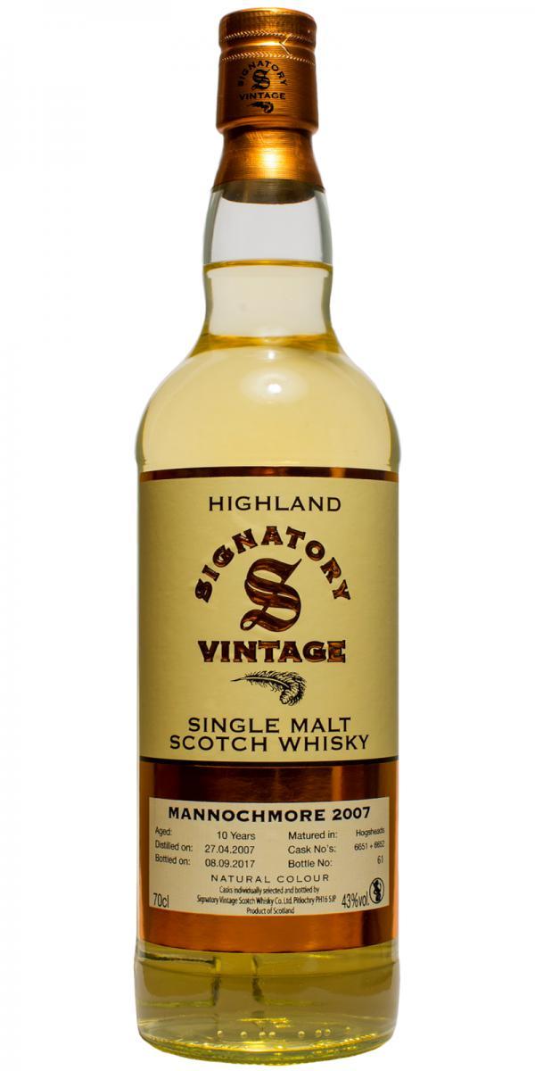 Mannochmore 2007 SV  Vintage Collection