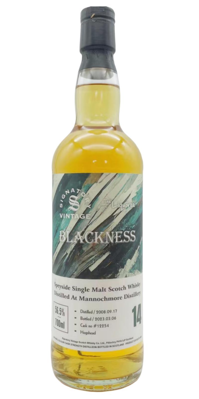 Mannochmore 2008 SV  Blackness