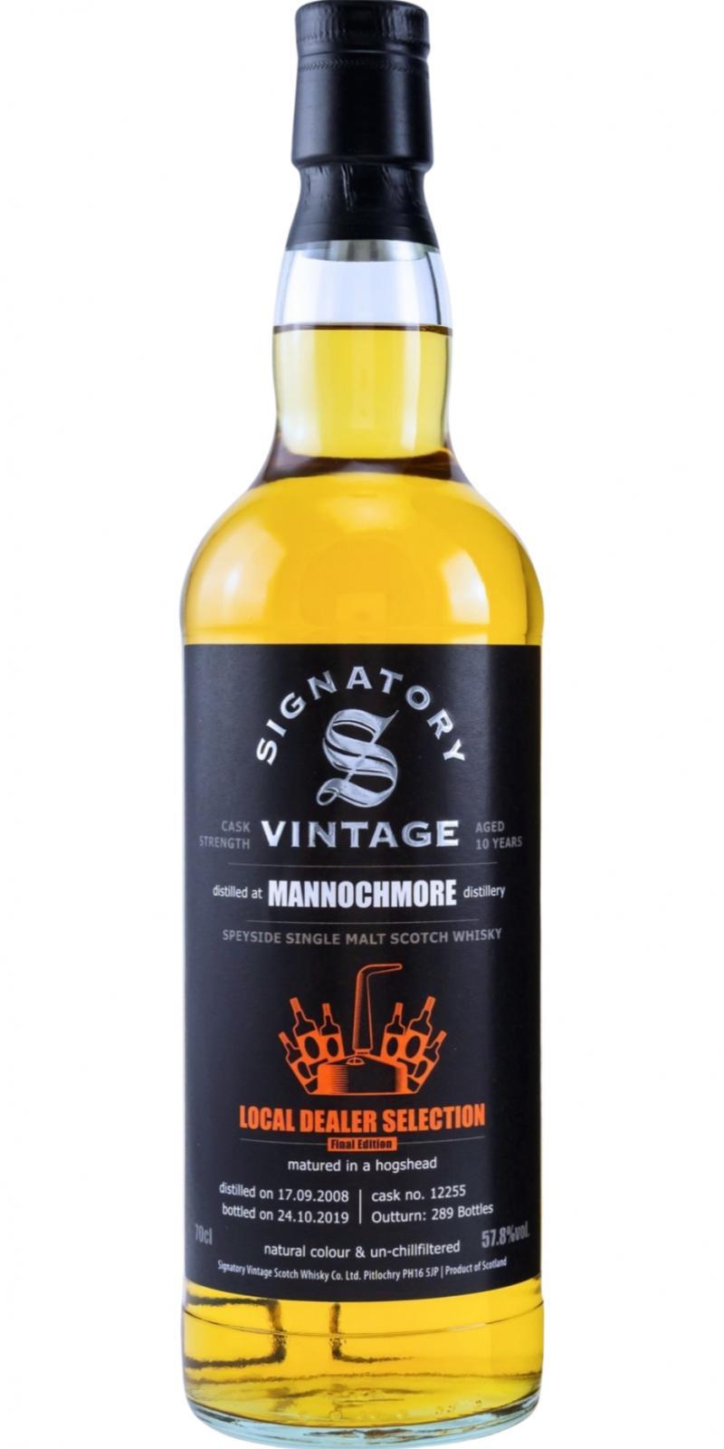 Mannochmore 2008 SV  Local Dealer Selection - Final Edition