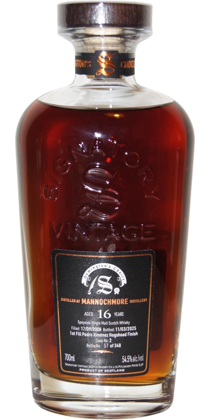 Mannochmore 2008 SV  Cask Strength Collection - Symington’s Choice