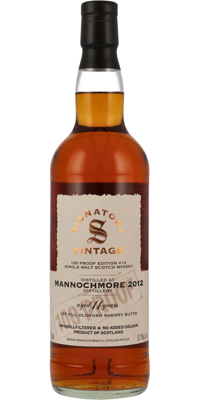 Mannochmore 2012 SV  100 Proof - Edition #13