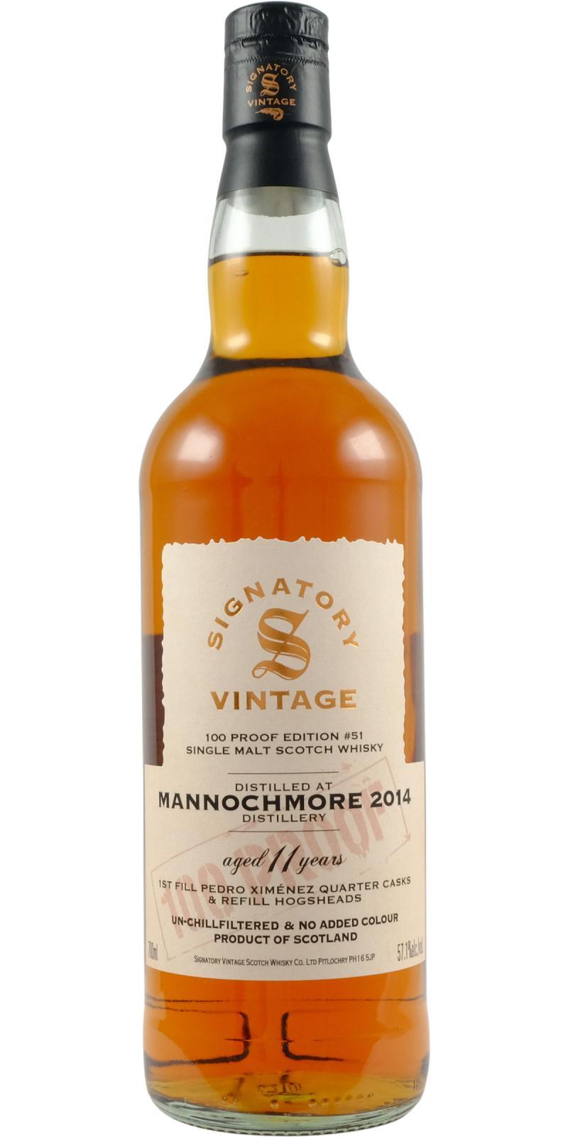 Mannochmore 2014 SV  100 Proof - Edition #51