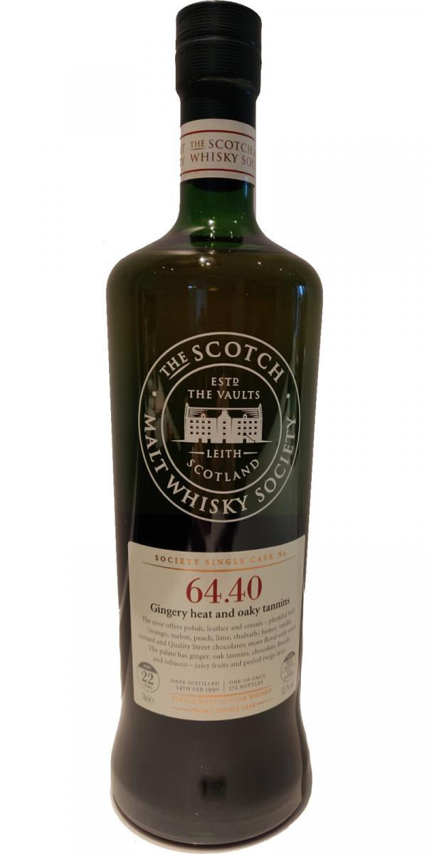 Mannochmore 1990 SMWS 64.40  Gingery heat and oaky tannins