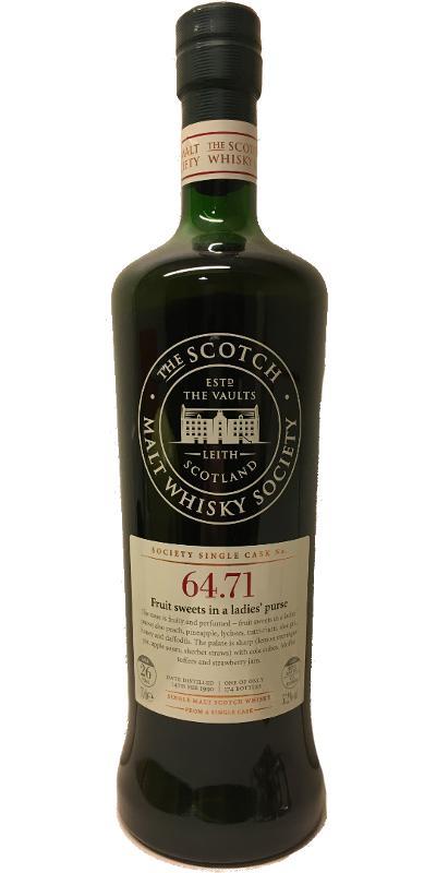 Mannochmore 1990 SMWS 64.71  Fruit sweets in a lady's purse