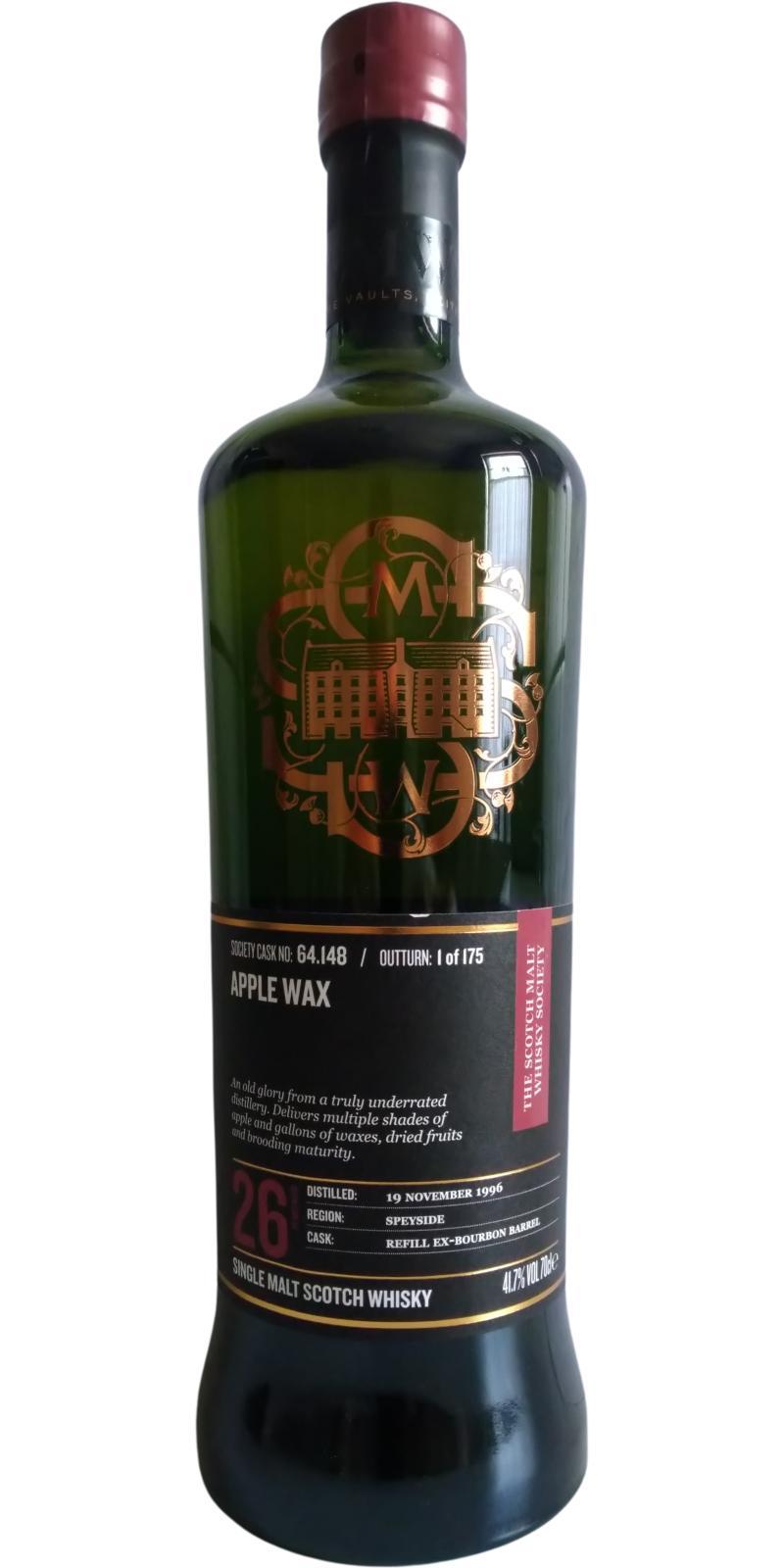 Mannochmore 1996 SMWS 64.148  Apple wax