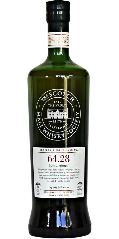 Mannochmore 2001 SMWS 64.28  Lots of ginger