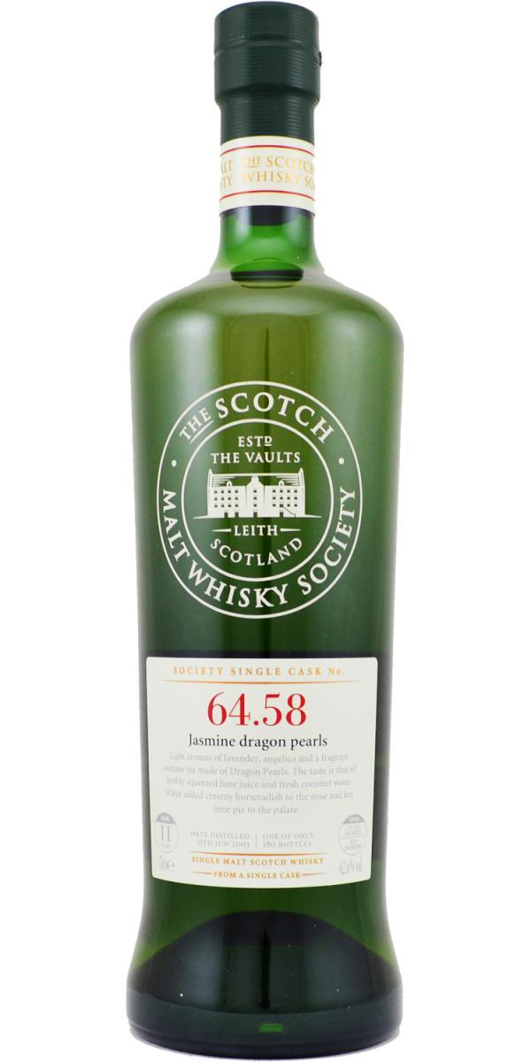 Mannochmore 2003 SMWS 64.58  Jasmine dragon pearls