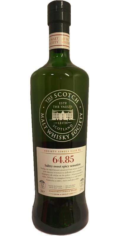 Mannochmore 2004 SMWS 64.85  Sultry sweet spicy sensation