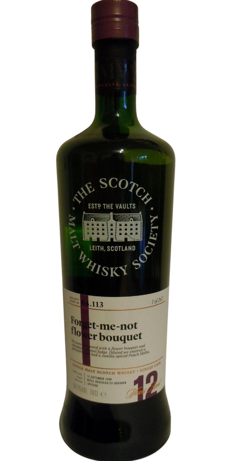 Mannochmore 2006 SMWS 64.113  Forget-me-not flower bouquet