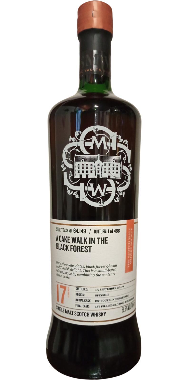 Mannochmore 2006 SMWS 64.149  A cake walk in the Black Forest