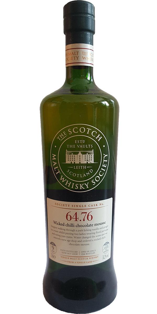 Mannochmore 2006 SMWS 64.76  Wicked chilli chocolate mousse