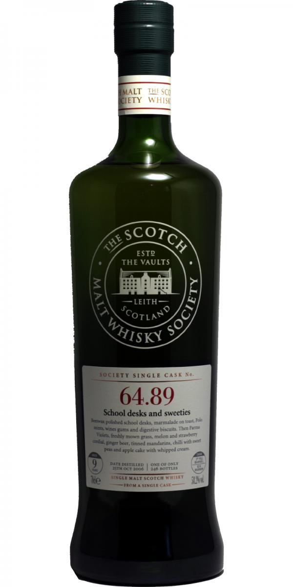 Mannochmore 2006 SMWS 64.89  School desks and sweeties