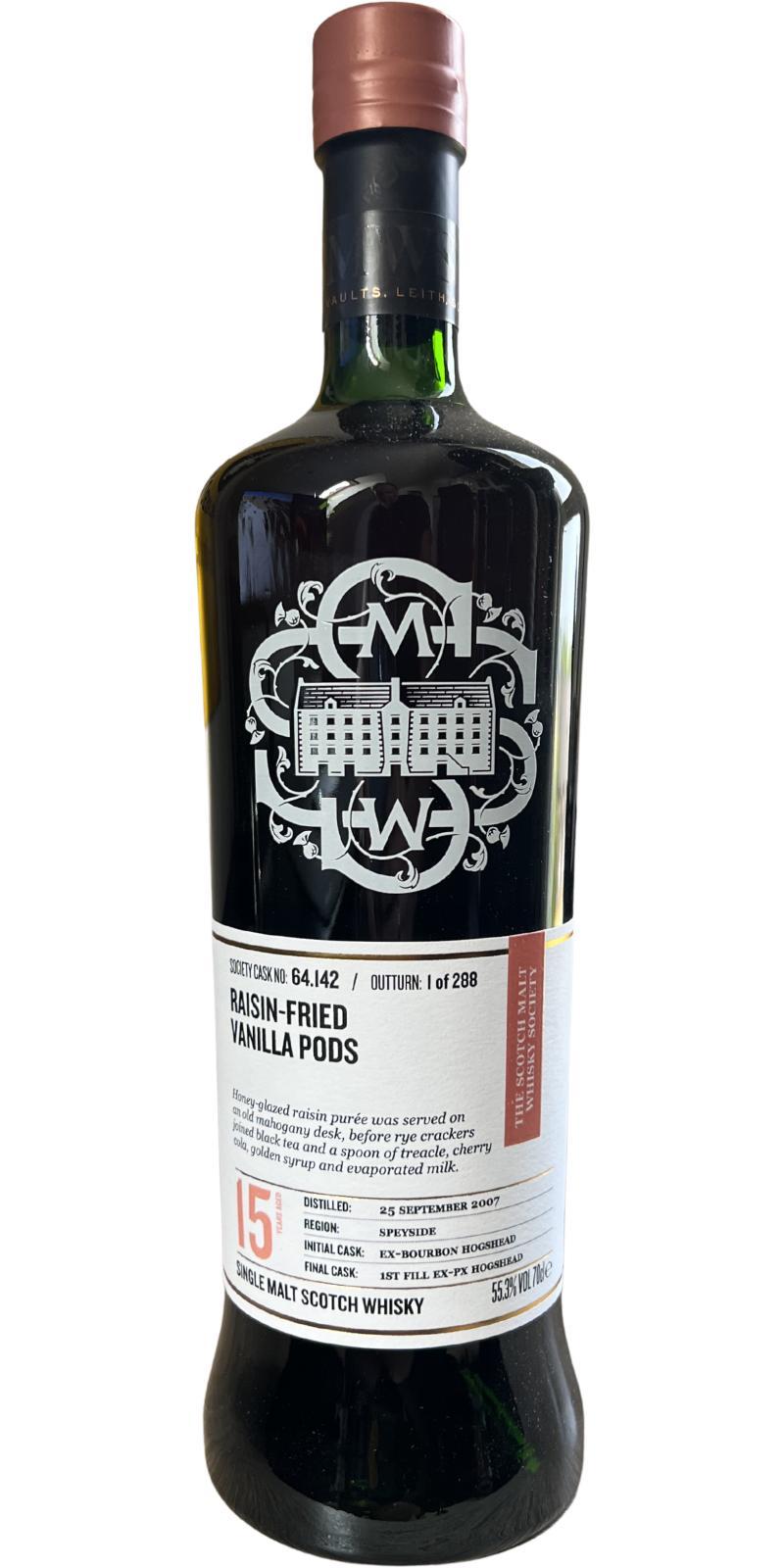 Mannochmore 2007 SMWS 64.142  Raisin-fried vanilla pods