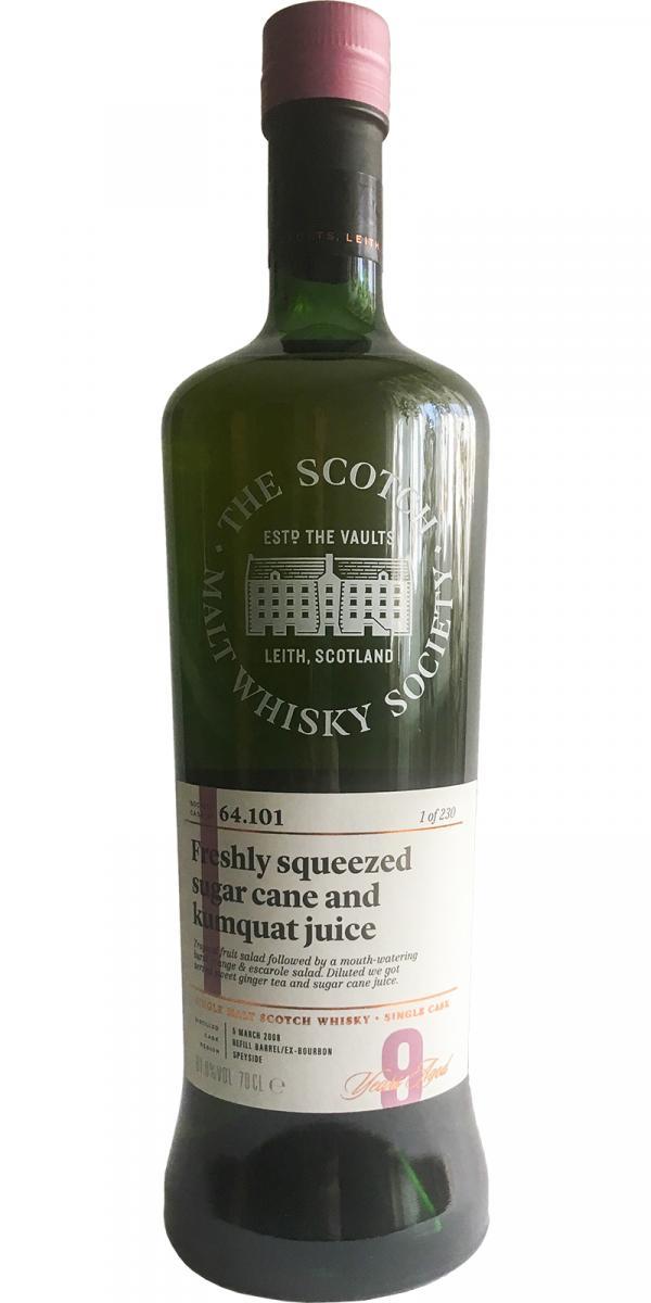 Mannochmore 2008 SMWS 64.101  Freshly squeezed sugar cane and kumquat juice