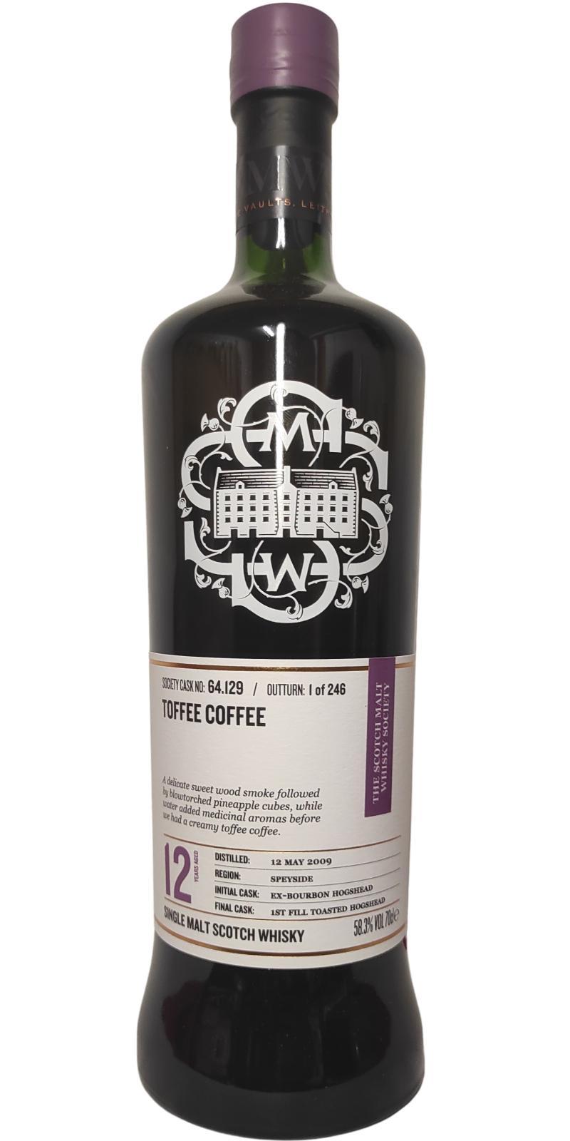 Mannochmore 2009 SMWS 64.129  Toffee coffee