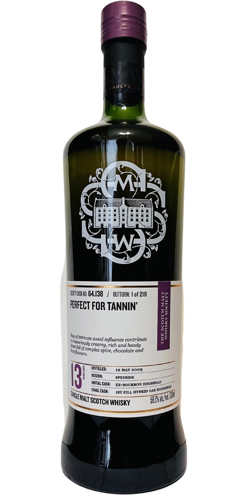 Mannochmore 2009 SMWS 64.138  Perfect for Tannin'