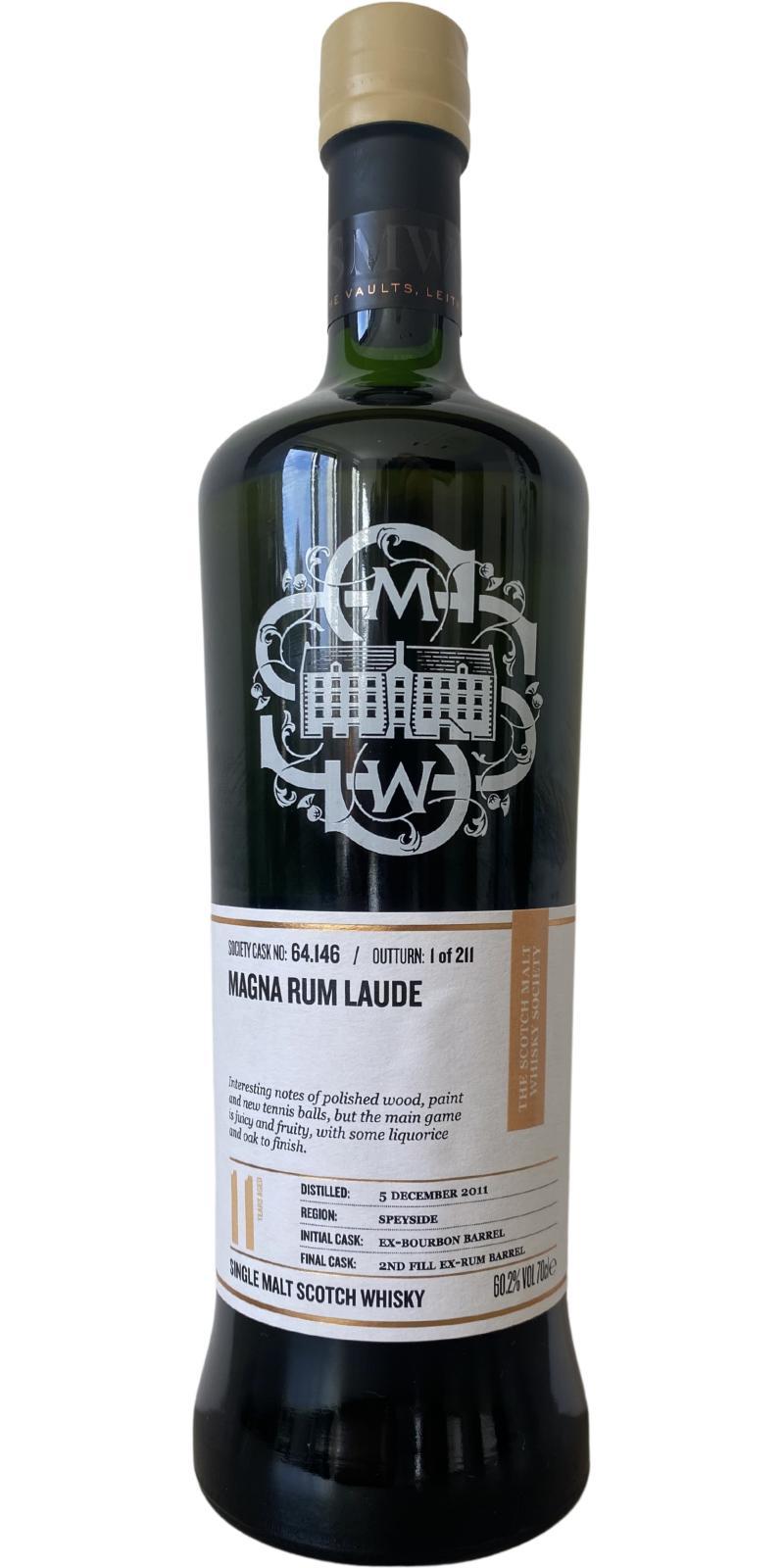 Mannochmore 2011 SMWS 64.146  Magna rum laude